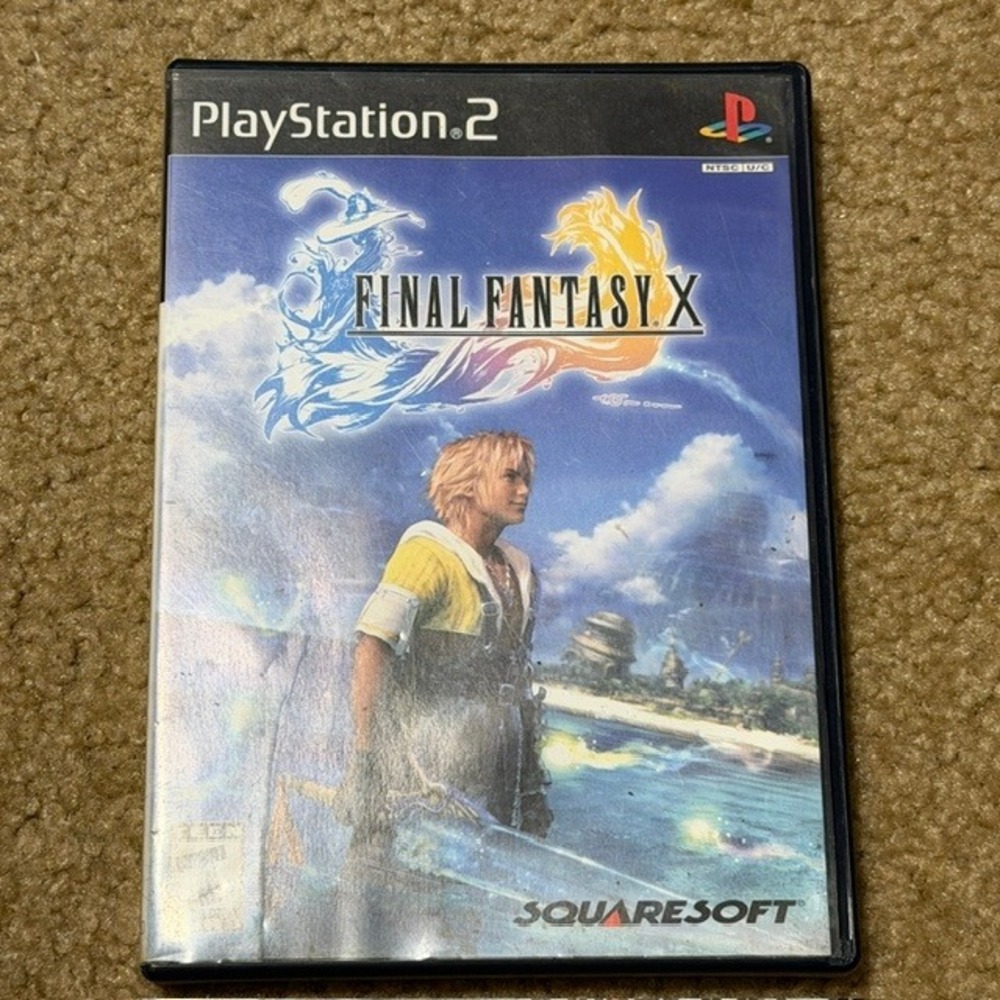 Final Fantasy X Sony PlayStation 2 PS2 Squaresoft RPG Game with Manual NTSC